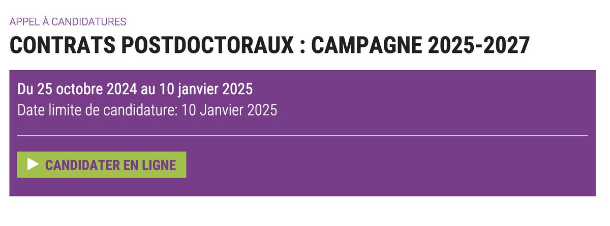 Le laboratoire d'excellence Milyon recrute deux chercheurs postdoctoraux en mathématiques, informatique fondamentale et leurs interactions, pour la période septembre 2025 - août 2027. ➡️ milyon.universite-lyon.fr/contrats-postd… in <a href="/MMI_lyon/">Maison des Mathématiques et de l'Informatique</a> w/ <a href="/UniversiteLyon/">Université de Lyon</a>