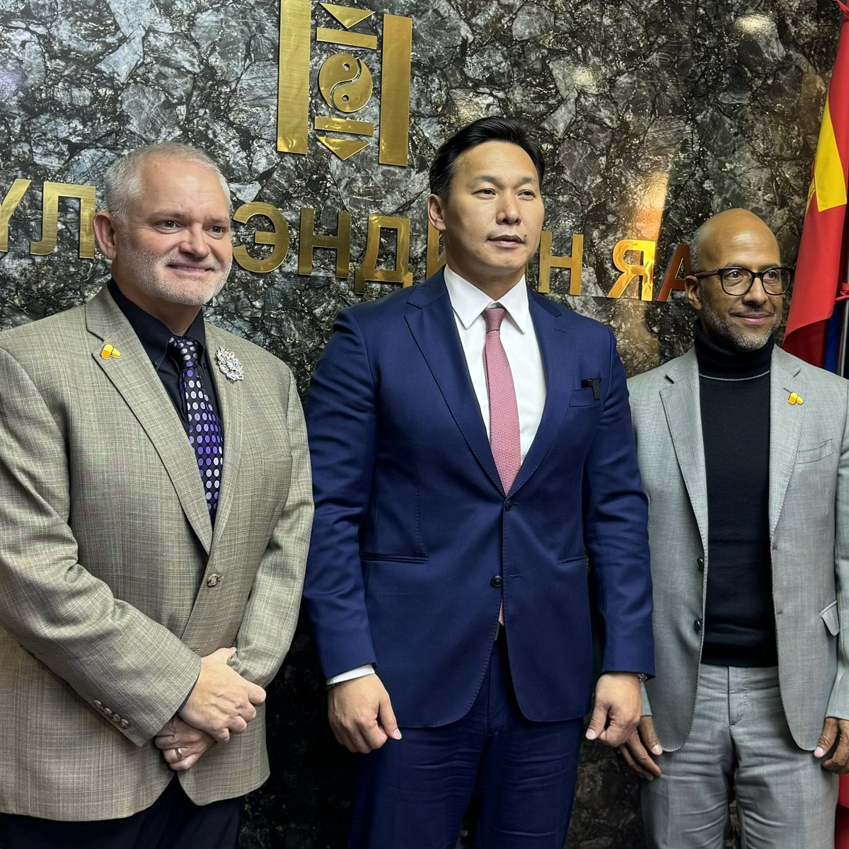 Really wonderful to meet the new MOH of Mongolia and brief him on the ATOM Coalition.