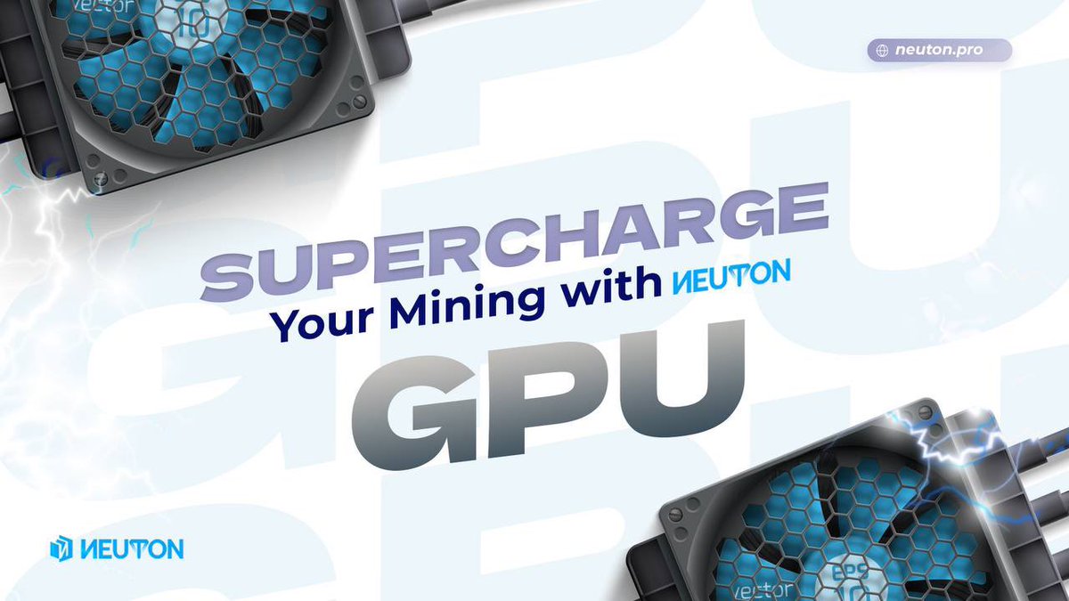 Neuton_Pro's tweet image. ⚡ Power Up Your Mining Game with Neuton Pro! ⚡

🚀 Rev up your mining rig with Neuton Pro’s cutting-edge GPU solutions! Designed to deliver lightning-fast performance, Neuton Pro helps you mine smarter, faster, and more efficiently. Say goodbye to limitations—supercharge your…