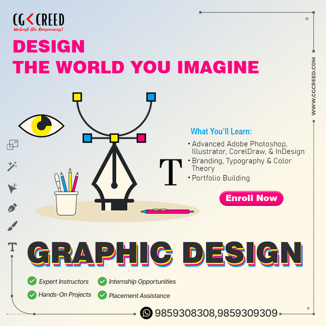 cgcreed_a's tweet photo. Open your inventive potential! 📷 Investigate the world of realistic plan and turn your creative ability into captivating visuals. . Join the journey to becoming a graphic designer today!@cgcreedacademy
#GraphicDesign #animationacademy #motiongraphics  #cgcreed #animationacademy https://t.co/EYr1GmSxTz