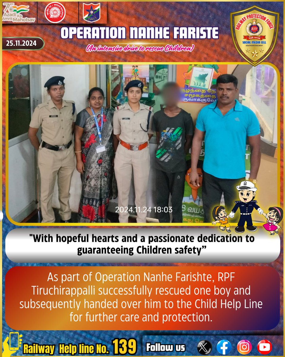 rpfsrly's tweet photo. #operationnanhefariste #RPF #RPFSR #Railways @RailMinIndia @RPF_INDIA @GMSRailway https://t.co/0b1VNzC2k0