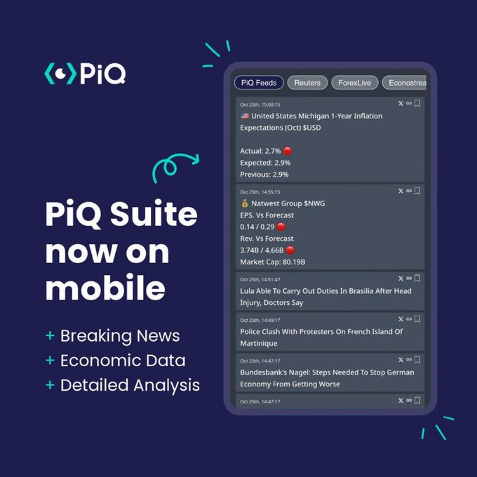 PiQSuite's tweet image. 📈 Market insights on the go!

PiQ Suite’s mobile version brings you real-time data and news wherever you are.

📲 Get instant updates on key trends and data, all for FREE—no downloads, no subscriptions.

🔗 Start now: app.PiQSuite.com