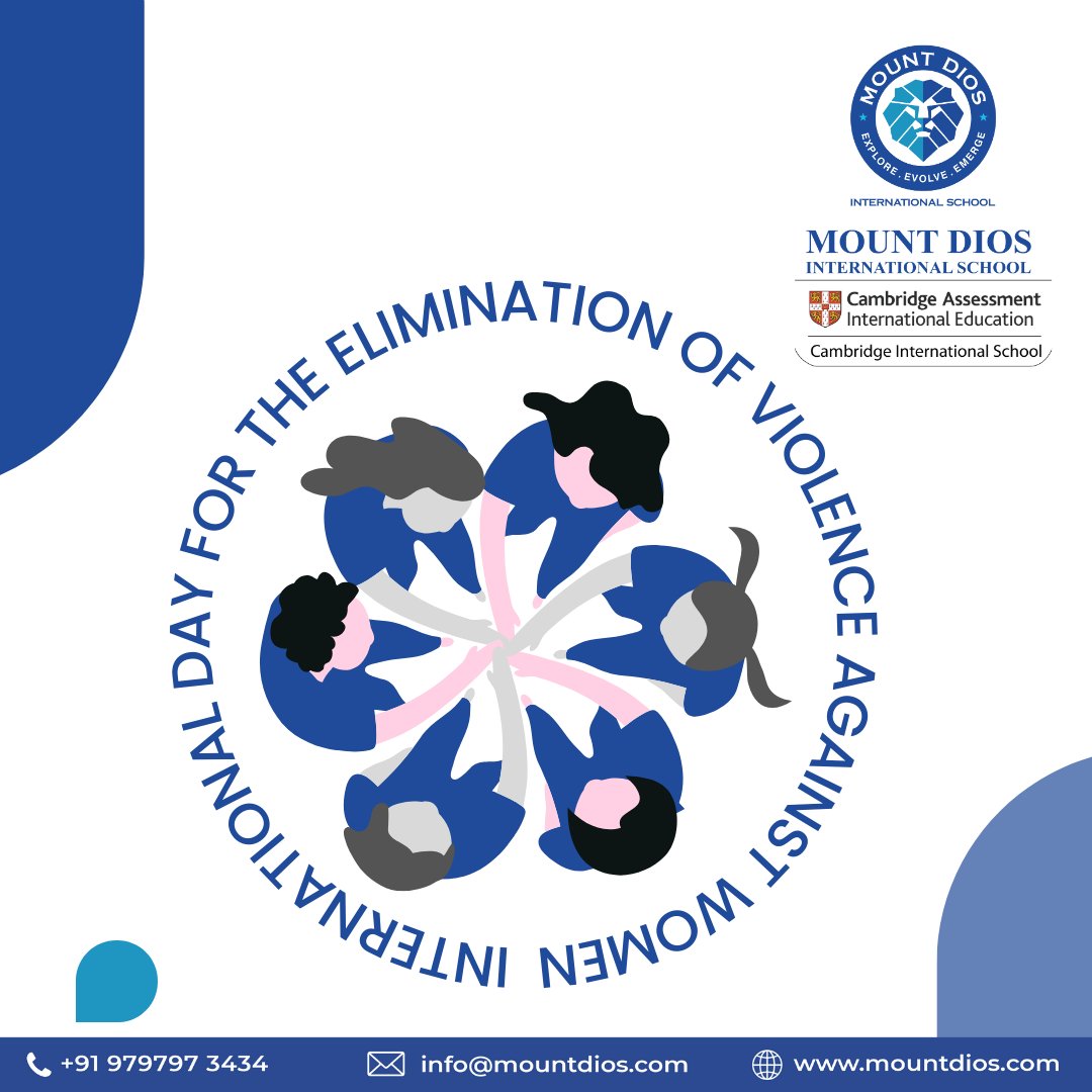 💜 Standing Together: International Day for the Elimination of Violence Against Women 💜

Let us pledge to create an environment where every individual feels valued and protected. Together, we can eliminate violence.

#endviolenceagainstwomen #MountDiosInternational #empowerwomen