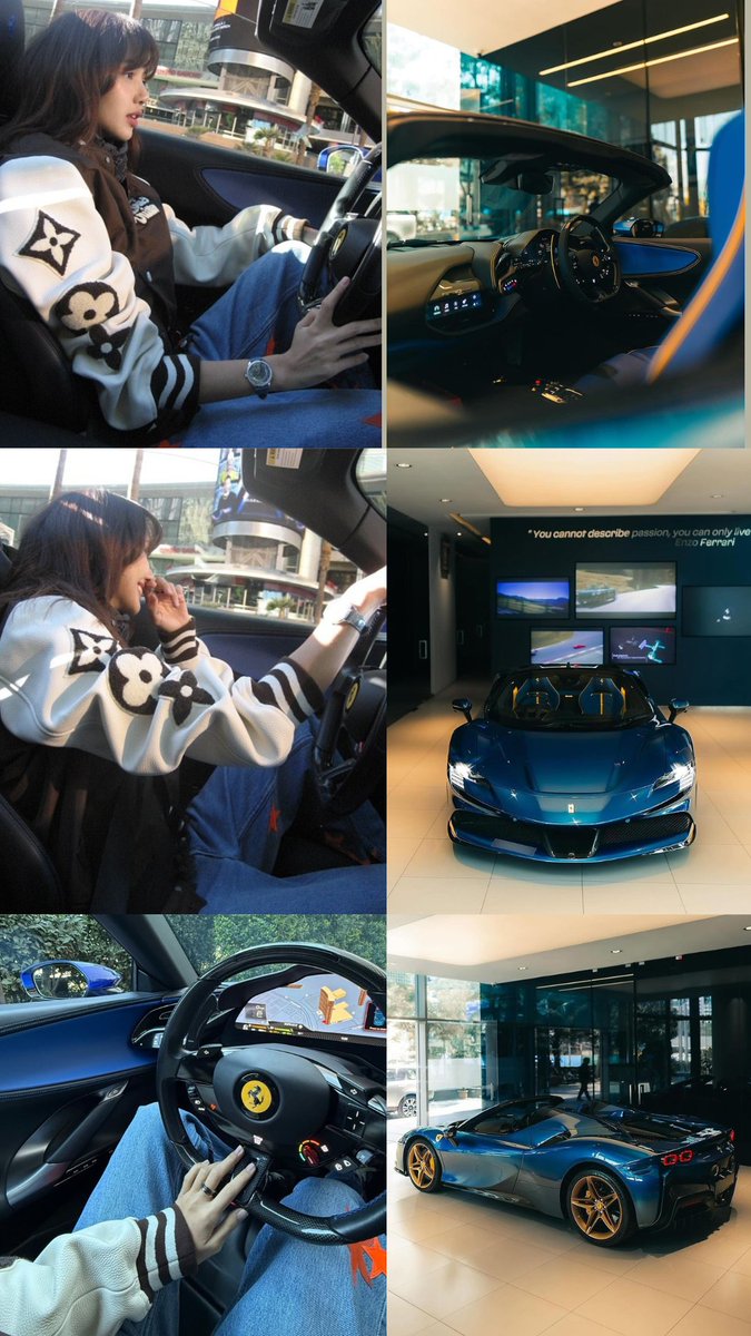 #lisa driving her Ferrari SF90 🏎️💨