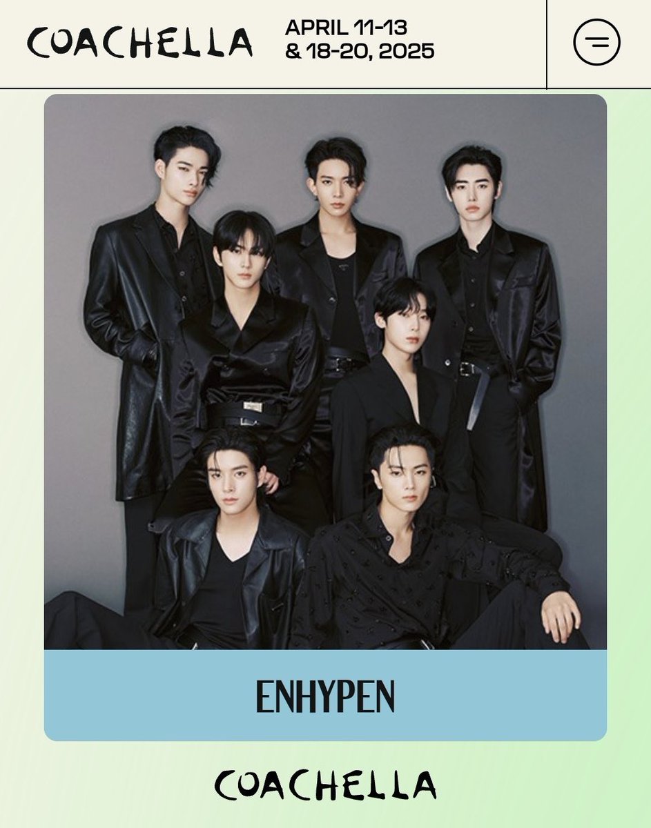 ENHYPEN IN COACHELLA PAGE🥹🤍