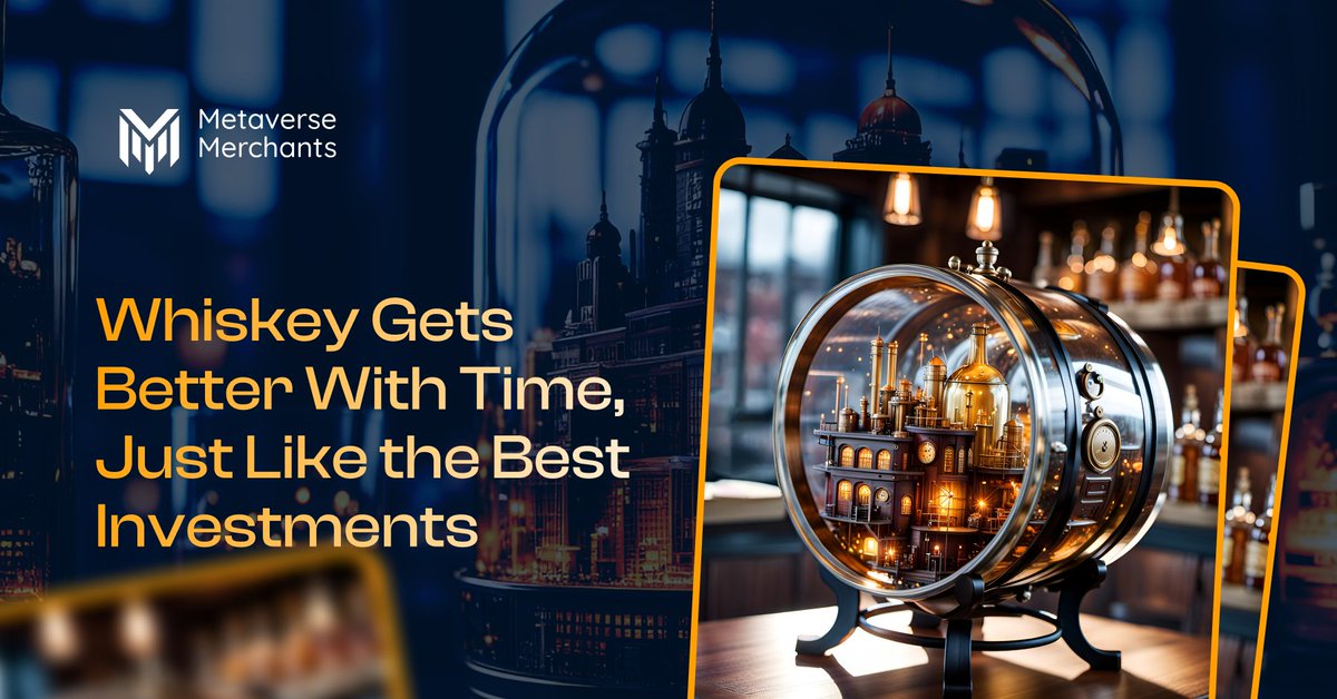 A #whiskey barrel doesn’t sit still; it gets better. 

Over the years, its value increases along with its character. In a world where some things depreciate, whiskey proves that time can actually make things more valuable.

#MVM #MetaverseMerchants