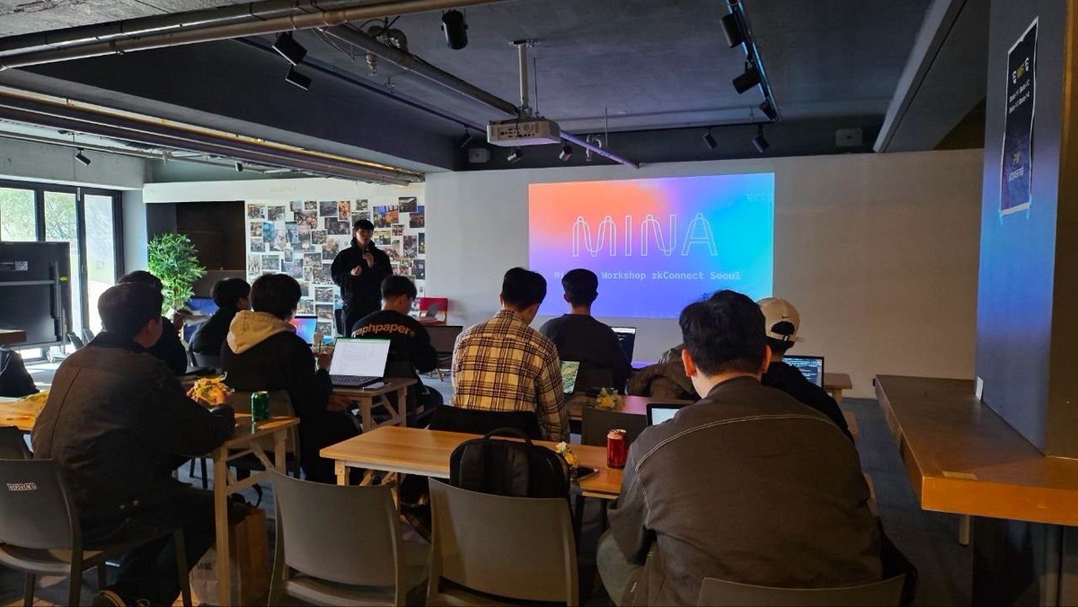 minaprotocol_KR's tweet photo. [미나 프로토콜 zkConnect 서울]

11월 24일 미나 프로토콜 개발자 워크숍이 논스에서 진행됐습니다!

열정적인 ZK 개발자들과 함께 Protokit 튜토리얼 세션과 네트워킹 시간을 가졌습니다.

세션을 진행해 주신 Luke Nam에게 감사드립니다! :)

#minaprotocol #미나프로토콜 #zkconnect https://t.co/OXgOVmxz6o