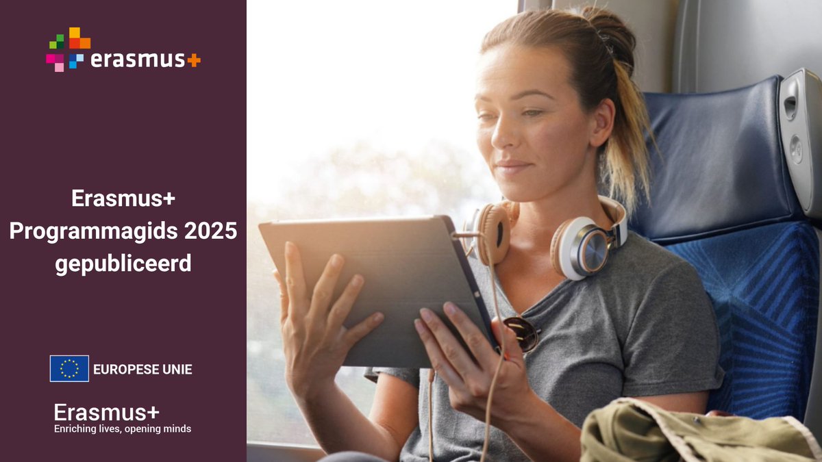 Het is zover! De #ErasmusPlus Programmagids 2025 is beschikbaar! 😍

In de programmagids vind je alle informatie over de prioriteiten en subsidiemogelijkheden van het programma Erasmus+! 🤘🏼

Lees snel verder! 🤩

erasmusplus.nl/actueel/nieuws…