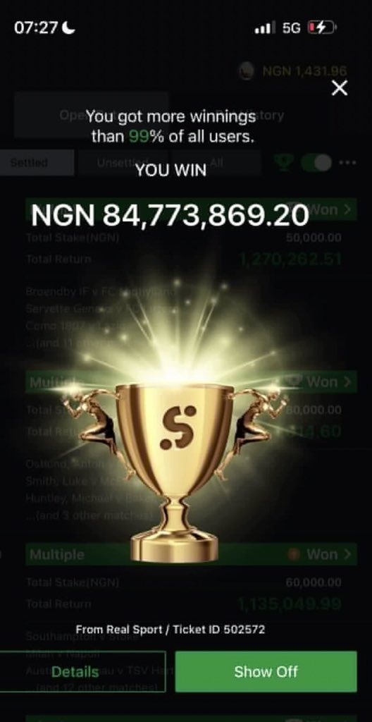 Masterboom33's tweet image. 84.7M Won✅
Drop your aza if you're active 

Na who react I go bless ❤