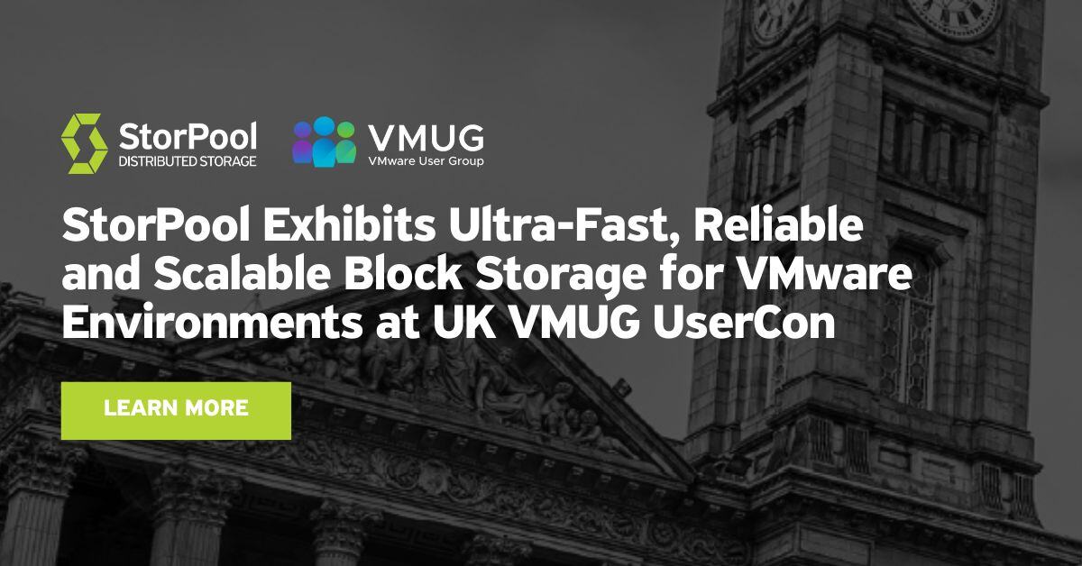 storpool's tweet image. We&apos;re excited to showcase our ultra-fast, reliable, and scalable data storage solutions for VMware environments at UK VMUG UserCon 2024 on November 28! Let’s connect and explore how StorPool can optimize your data center: hubs.ly/Q02Zhpcp0 #VMUGUserCon #VMware #BulgariaTech