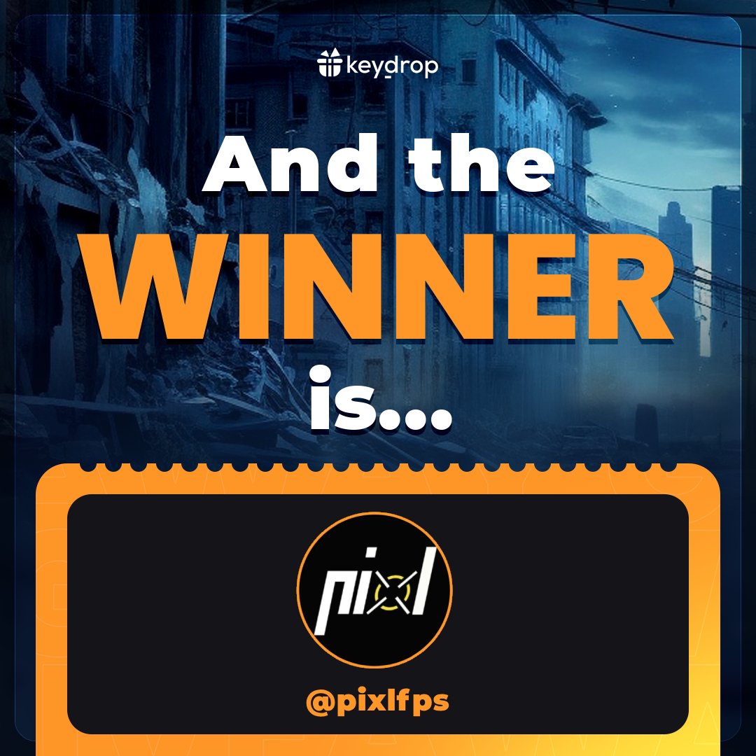 keydropcom's tweet photo. ๐ฅ The winner of the giveaway is:
@pixlfps
Congratulations on winning! ๐
Please DM to collect your ๐
#freeskins #cs2skinsgiveaway #cs2skinsfree #giveaway #airdrop #cs2cases #cs2case #cs2community #cs2esport #skins #cs2skins #keydrop #keydropcom #cs2 https://t.co/p12E5qhaFv