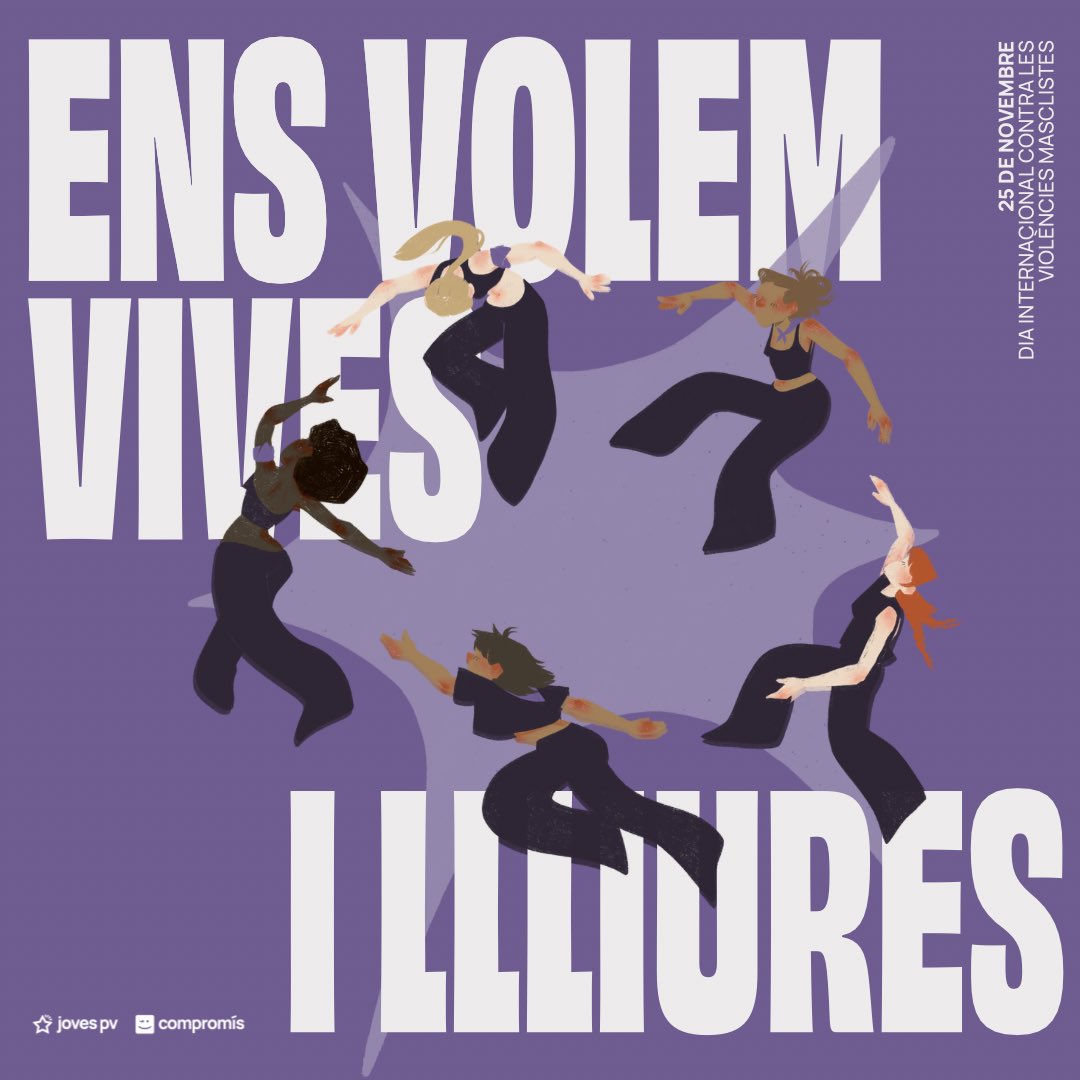 🟣✊ Ens volem vives i lliures! 

25 de novembre, Dia Internacional Contra les Violències Masclistes.