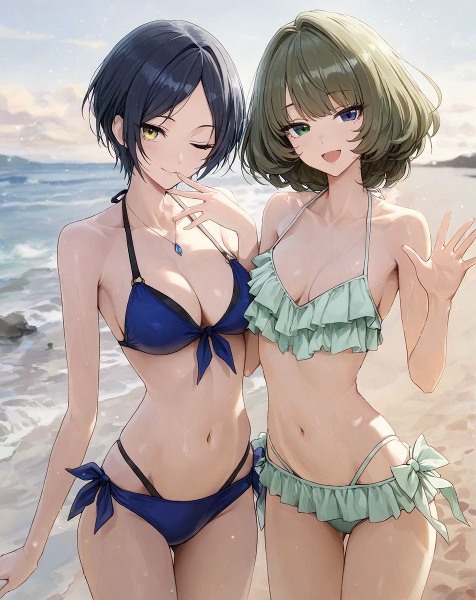 37bannAI's tweet photo. 速水奏・高垣楓【ミステリアスアイズ】. https://t.co/n8jmjyEGxY