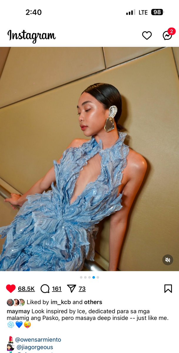 jonnahfe67's tweet photo. The gown: “Inspired by Ice, dedicated para sa malalamig ang Pasko”🤣 but the “blue heart” though 😊 #myshippingheart ✌️#mystan #MaymayEntrata @maymayentrata07 https://t.co/cl0bCaKGzZ