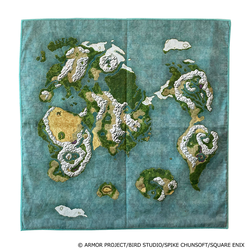 ドラゴンクエストウォーク　オリジナル宝の地図ハンカチ（非売品） ドラゴンクエストウォーク オリジナル宝の地図ハンカチ（非売品）