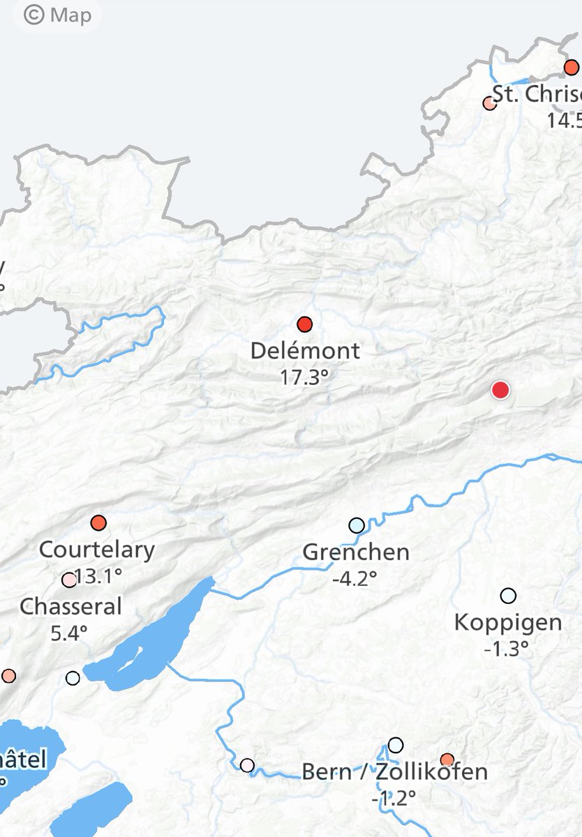 Ich werfe für alle Mittelländer ein paar Grüsse aus dem Frühling in die Timeline!

(21 Grad Differenz zwischen Delémont Grenchen habe ich also echt nich nie erlebt)