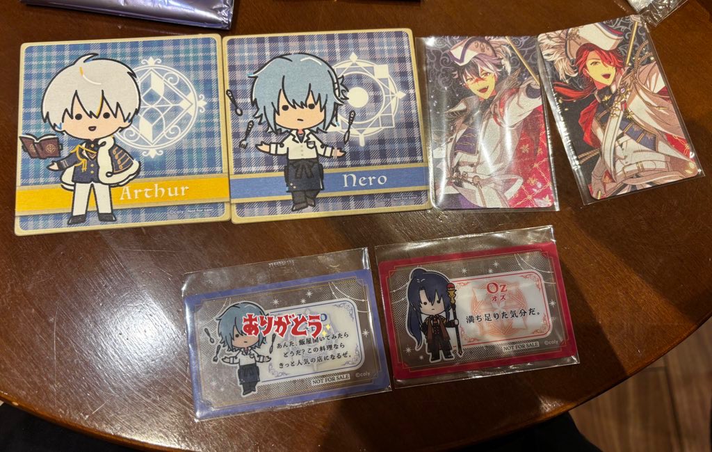 Parucco_murr's tweet photo. まほやく展 交換 譲渡
カフェコースター
譲→アーサー,ネロ
求→ムル<スノウ

カード
譲→ブラッド,カイン
求→ミスラ,スノウ(ミスラ含む場合)

アトラクション
譲→オズ
求→300円 https://t.co/pkNHFWPiXn
