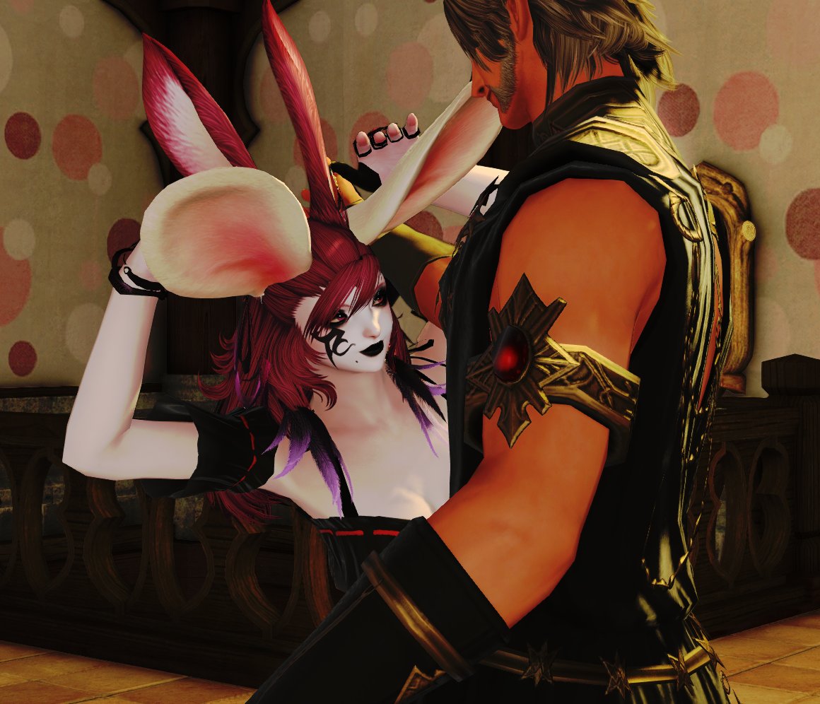 FranAugureltXIV's tweet photo. The headpats and due to Fran finishing the Loporitts tribe quests, she does the little ear wiggle to show how she loves being petted. This happens six times on Urianger’s count. 🐇🙇🏻♀️
#FFXIV | #FF14 | #gpose | #yanderewol | #Viera | #wolianger | #uriwol | #woluri | #franlore https://t.co/kW7uxFuolQ
