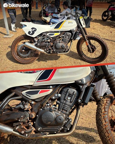 BikeWale's tweet photo. Royal Enfield has unveiled the Guerrilla 450-based FT450 Flat Tracker bike at Motoverse 2024. The motorcycle has been modified to serve its purpose at a flat track race.
#royalenfield #ft450 #royalenfieldft450 #bikewale #bwunveil #bikes #motorcycles #bikeupdates https://t.co/9yMiwDsHy0