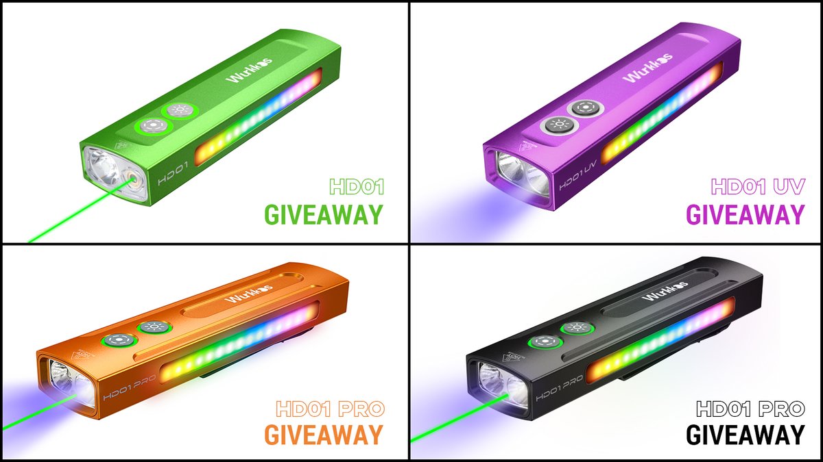 皆さん、こんにちは！🥰
Wurkkosは感謝祭プレゼント企画を開催しています！
HD01シリーズのライトを一度に4本プレゼントします！ ご参加いただけます！
facebook.com/wurkkos/posts/…