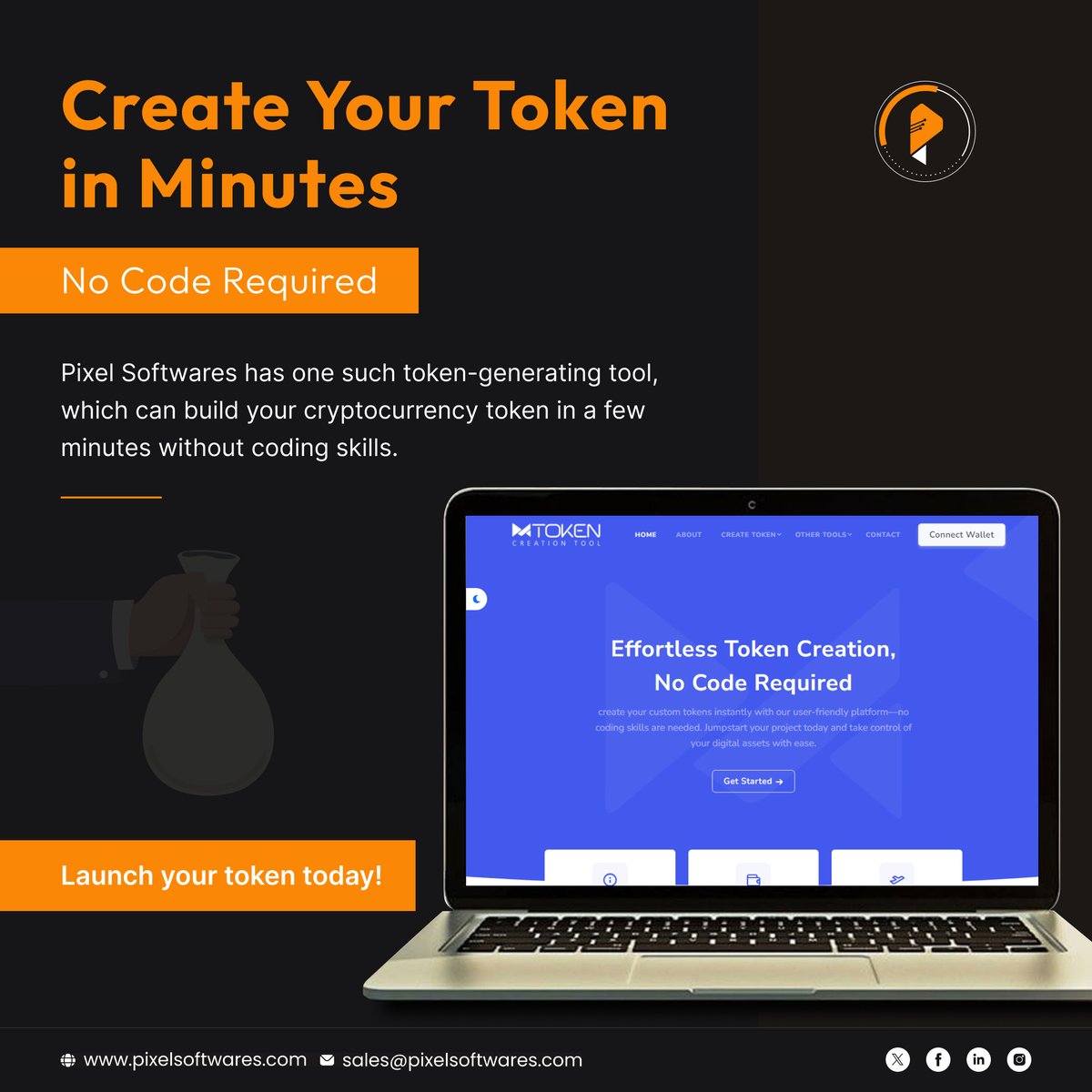SoftwaresPixel's tweet image. Create Your Token in Minutes, No Code Required
Create your own cryptocurrency token in just a few minutes, with zero coding skills needed.
Launch your token today!
tinyurl.com/4ah6jes9
#TokenGenerator #NoCodeSolution #PixelSoftwares #CryptoInnovation
