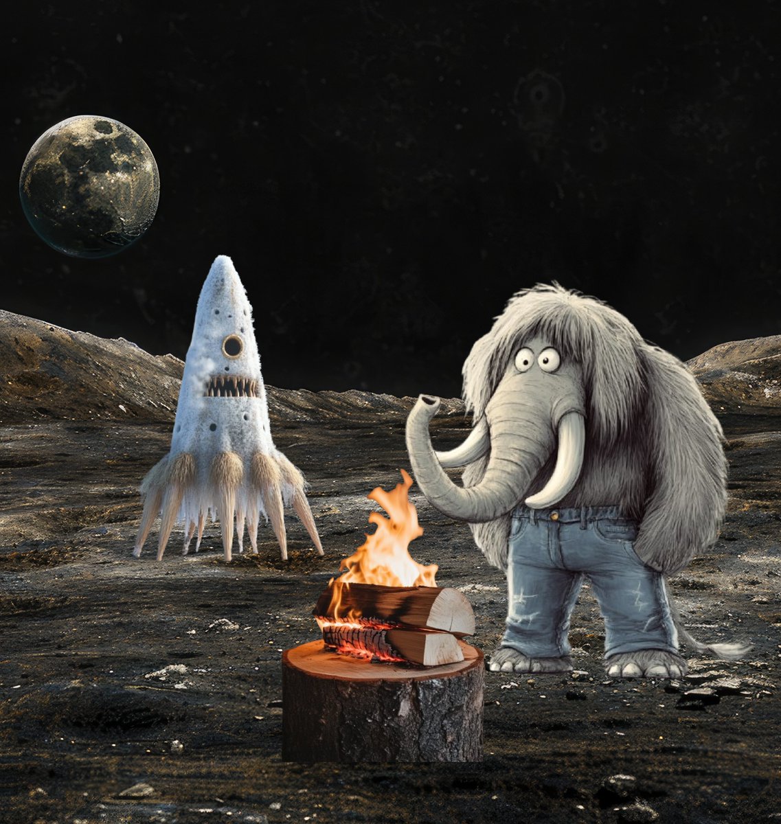 Hello, friends! This is $MAMOON, your favorite woolly mammoth, reporting straight from the Moon! 🚀 My first night here was… unforgettable. Let me tell you, the cold on the Moon makes the Ice Age feel like a summer vacation. 🥶

But great news—our community is growing strong!