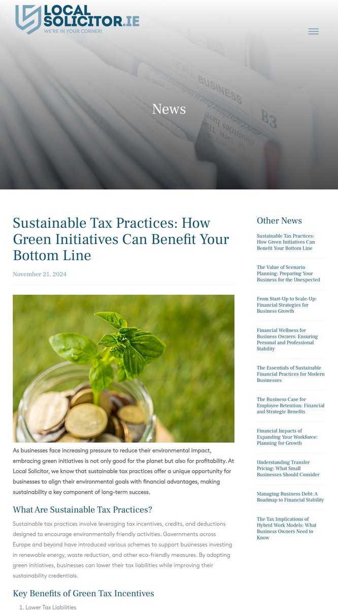_localsolicitor's tweet photo. You can read this article on the @_localsolicitor website when you click on the lick. https://t.co/33IlUUpnJC #taxpractice #greeninitiatives https://t.co/7aBaz4EwR3