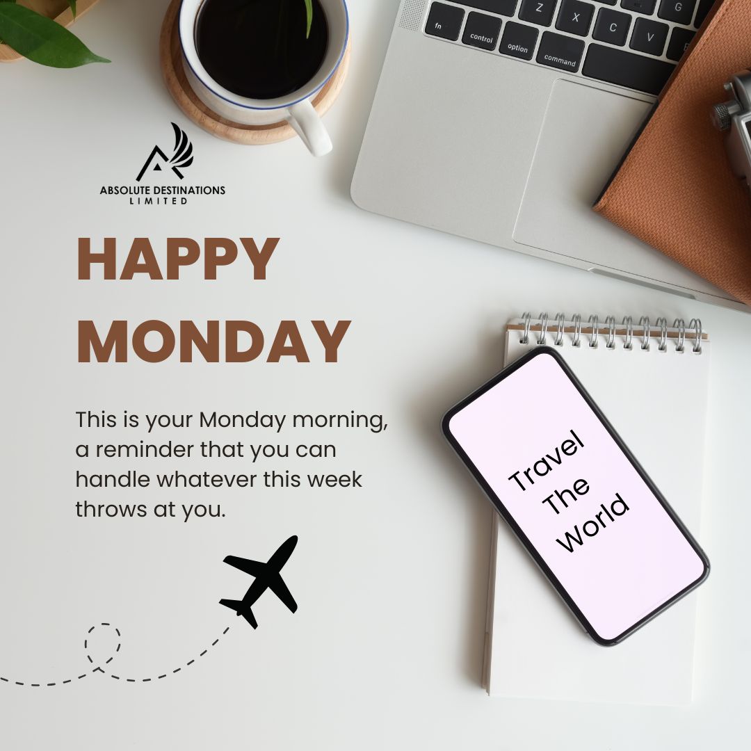 AbsoluteDestin4's tweet image. New week, new goals, new opportunities—let’s make it count! Where will your dreams take you this week? Start planning your next adventure with Absolute Destinations! 🌟✨ #MondayMotivation #AbsoluteDestinations #TravelMore