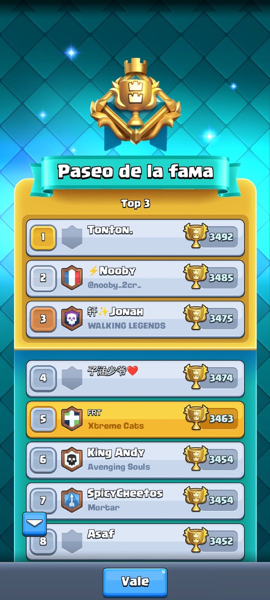 Top 5 con <a href="/PLCLISMAN_77/">clisman palacios</a>