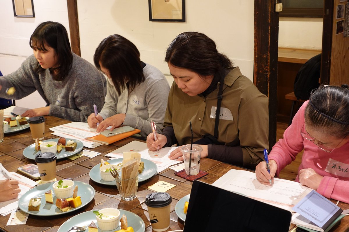 GuestHouseBlanc's tweet photo. 移住者や関係人口、地元民でつくる、合流と学び合いのコミュニティ「カフェ本町Q番地」vol.4を開催しました！

総勢14名の方にご参加いただきました👏
マイプロジェクト(株)代表の須子善彦さんをファシリテーターにお迎えし、グループワークを通じて参加者それぞれがマイプロジェクトを考えました！ https://t.co/najSP8cH6x