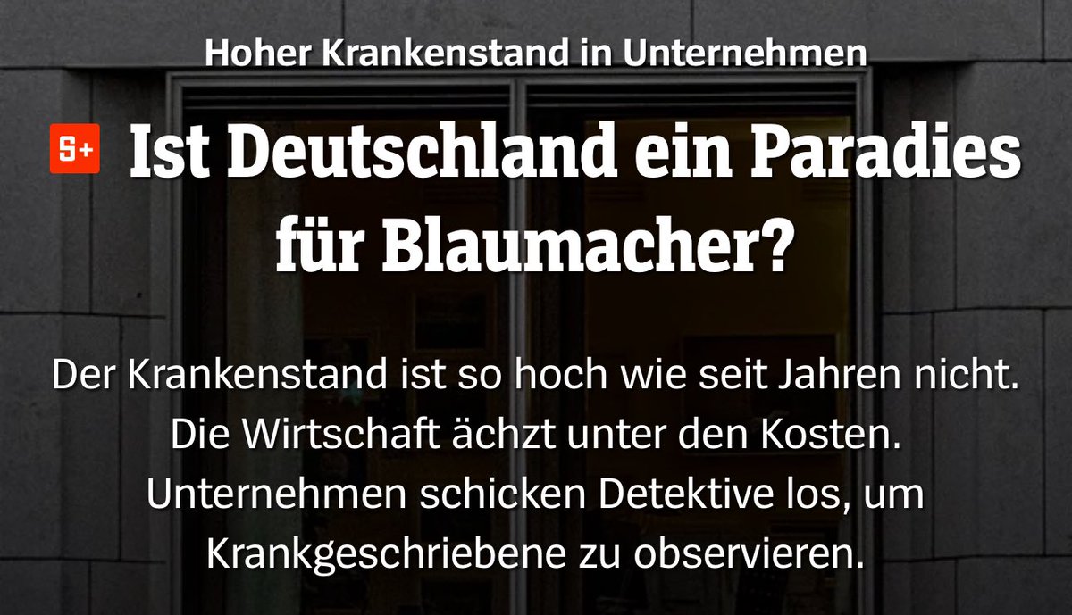 vielleicht mal aufhören zu jammern und selbst anpacken, liebe Arbeitgeber, wer Zeit und Geld hat seinen Angestellten hinterherzuspionieren, kann auch arbeiten