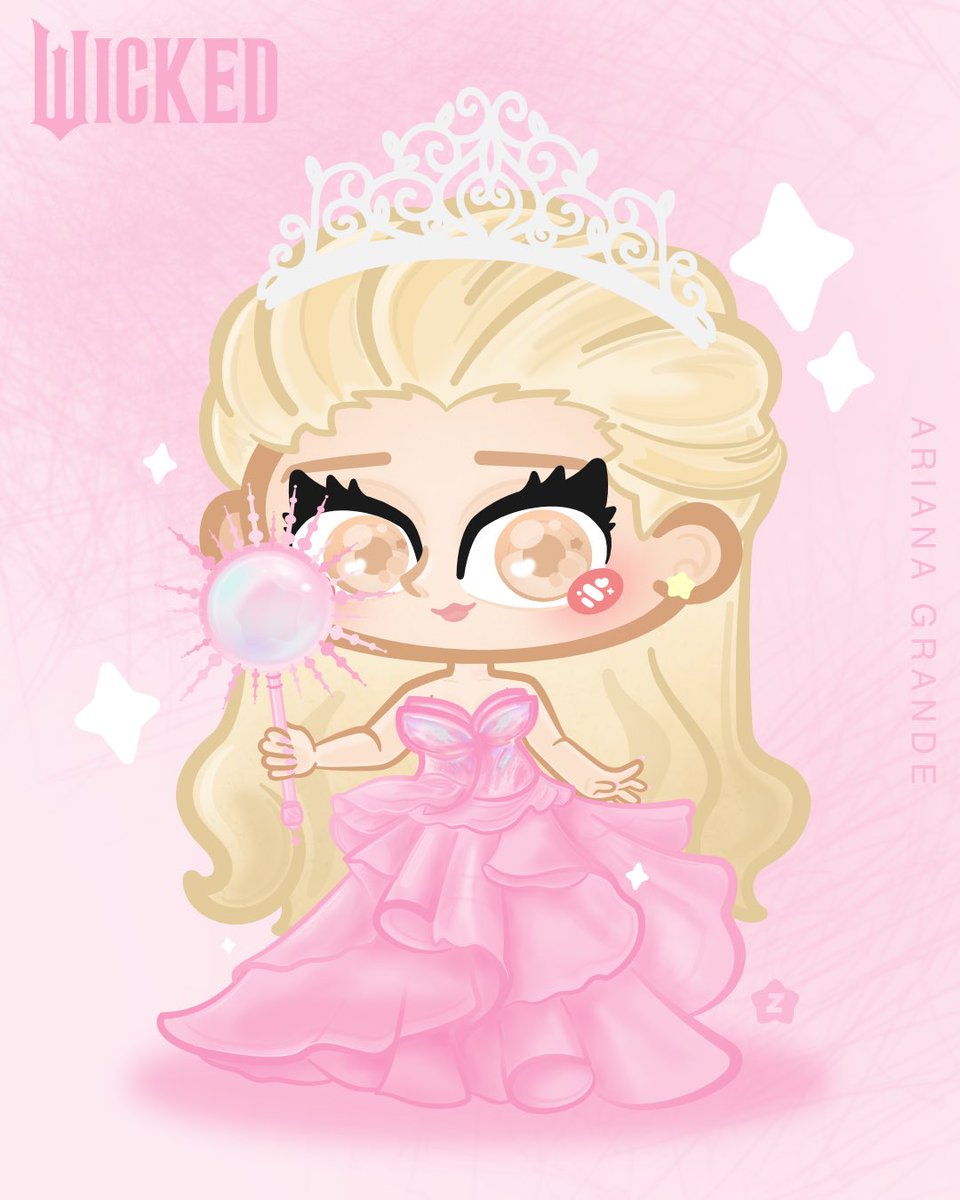 zychology's tweet photo. The Good Witch 💖🎀
(@arianagrande)

ig // @thesparklypants 

#Wicked #WickedMovie #Chibi #ChibiArt #Cute #ArianaGrande https://t.co/iaeG7KoWaY