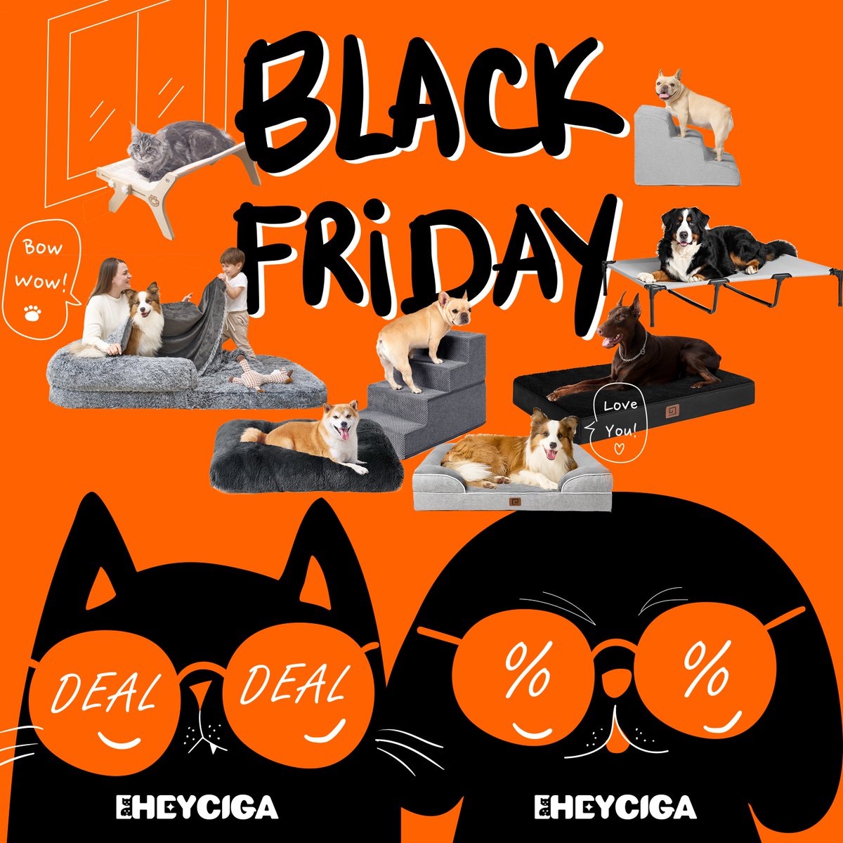 eheyciga's tweet photo. Black Friday is here, and it’s not just about the humans this year! 🎉
🎉 Unleash massive savings and surprise your furry pals with gifts they’ll love.

🖤 Tap the linktree in the bio to shop.

#blackfriday #cybermonday #eheycigapet #eheycigahome_ #eheyciga #DogLovers https://t.co/Yu1M839HA8