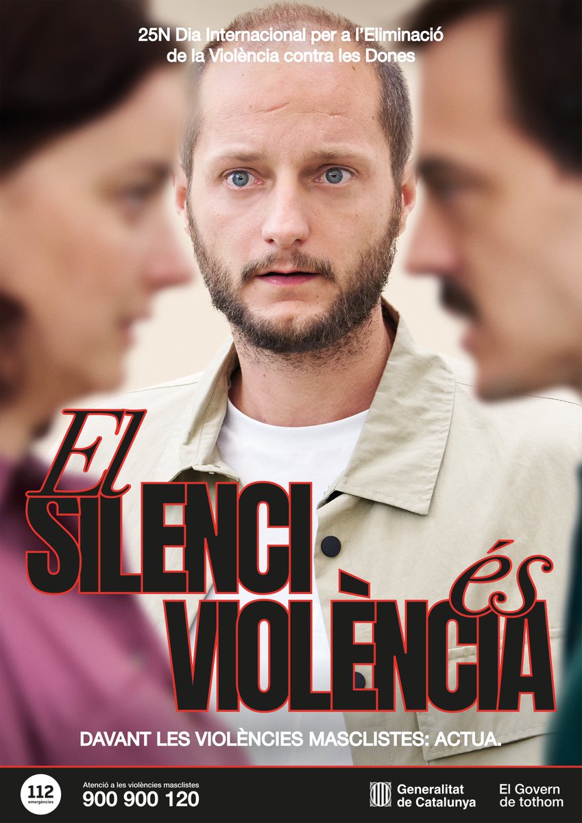 👩‍🦰Avui, #25N, commemorem el Dia Internacional per a l’Eliminació de la Violència contra les Dones.  

🗣️Davant les violències masclistes: actua!  

📞 Si n'ets testimoni, truca al telèfon  900 900 120

#25N2024