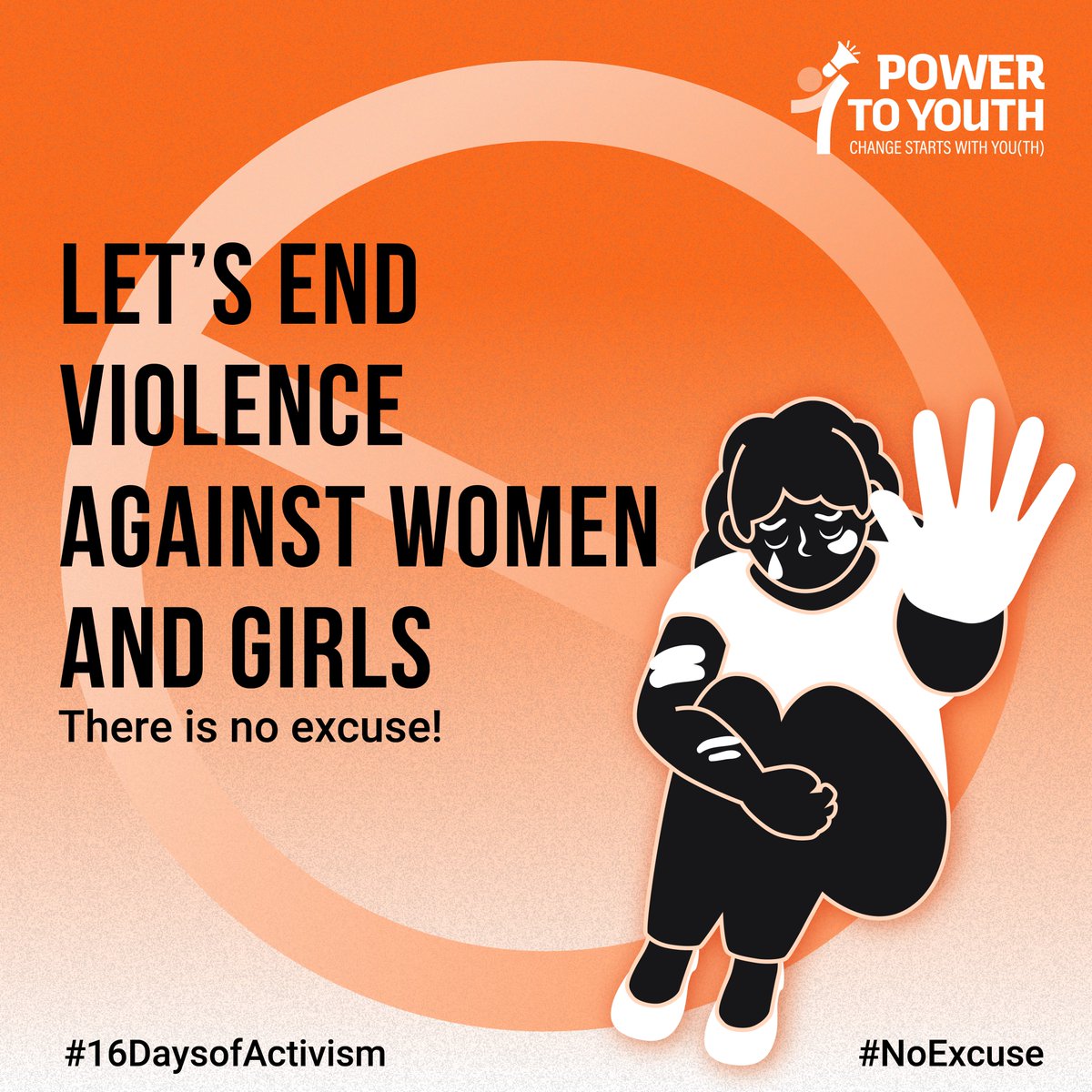 powertoyouth21's tweet photo. During this #16DaysofActivism, let's unite to end violence against women and girls – the most pervasive human rights violation worldwide. There is #NoExcuse – let’s end violence now! #16DaysofActivism #EndGBV #UnitingForChange https://t.co/v0S4WskZJt