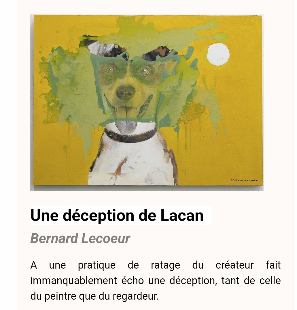 ECF_AMP's tweet photo. 🔴 ℍ𝕖𝕓𝕕𝕠-𝔹𝕝𝕠𝕘 𝕟°𝟛𝟝𝟛
𝕊.𝕂.𝕓𝕖𝕒𝕦
"Une déception  de Lacan" Bernard Lecoeur 
https://t.co/Gf1MiuMpF6 https://t.co/z8huOPPE1y
