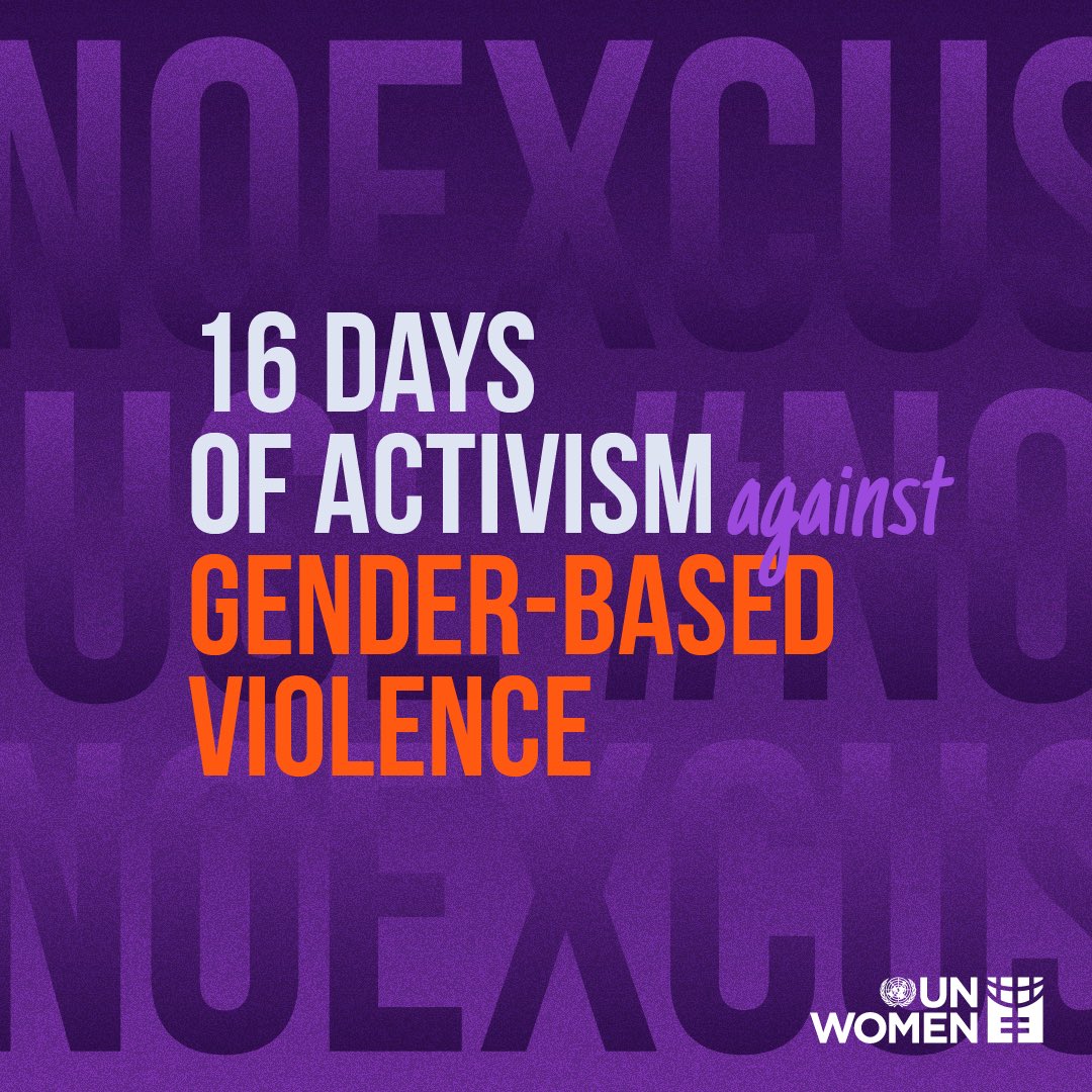 UNinSouthAfrica's tweet image. Preventing gender-based violence means intervening before it starts.

Men and boys should challenge everyday sexism, learn healthy conflict resolution, and ensure safe spaces for women and girls. #HeForShe #16DaysOfActivism