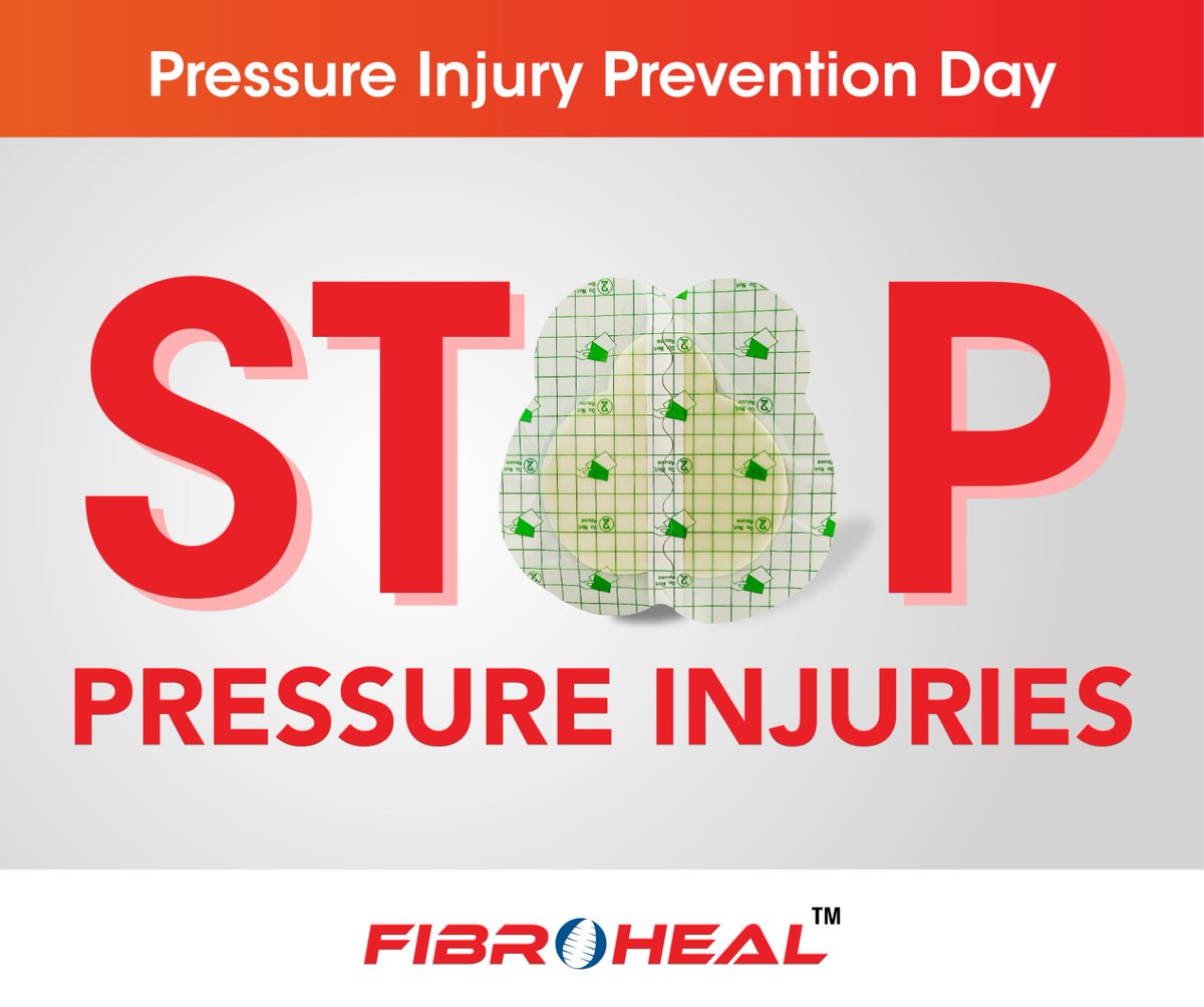 Fibroheal1's tweet image. Its Time to Act, to keep the Skin Intact!
Prevention is better than cure, say goodbye to #pressuresores.
#pressureinjuries #presssureulcerprevention #ulcer #bedsores #BedSorePrevention

@Vvk_mishra