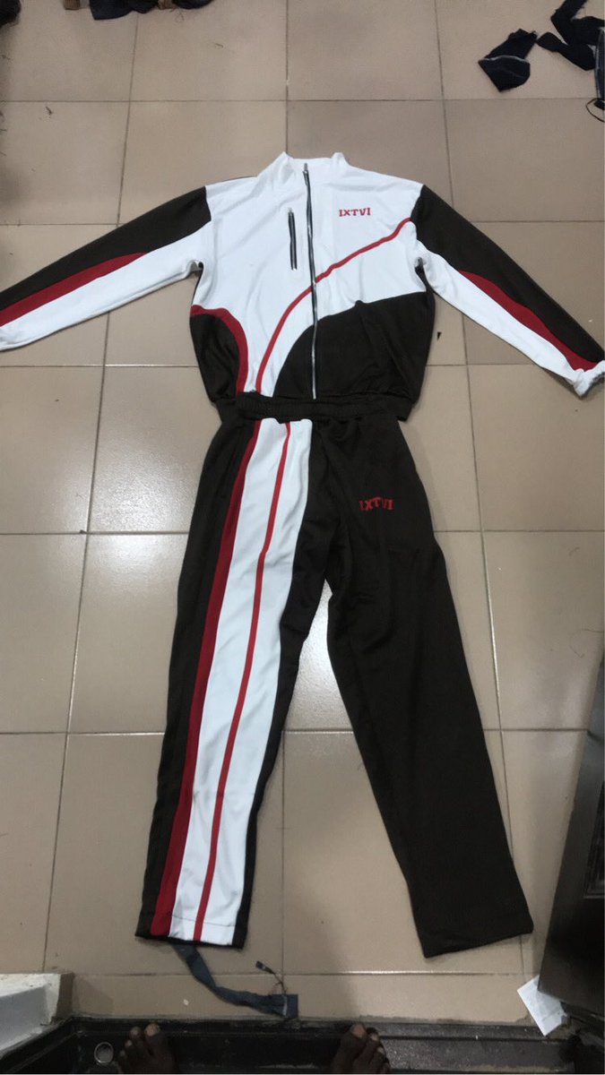 9T6theDJ's tweet photo. Custom made @IXTVI_ Trackwear available. DM to place an order. 
Comes in a crop top for ladies at request. 

Help me RT for a larger audience 🙏🏾🙏🏾❤️ https://t.co/aDkbWOrQxk