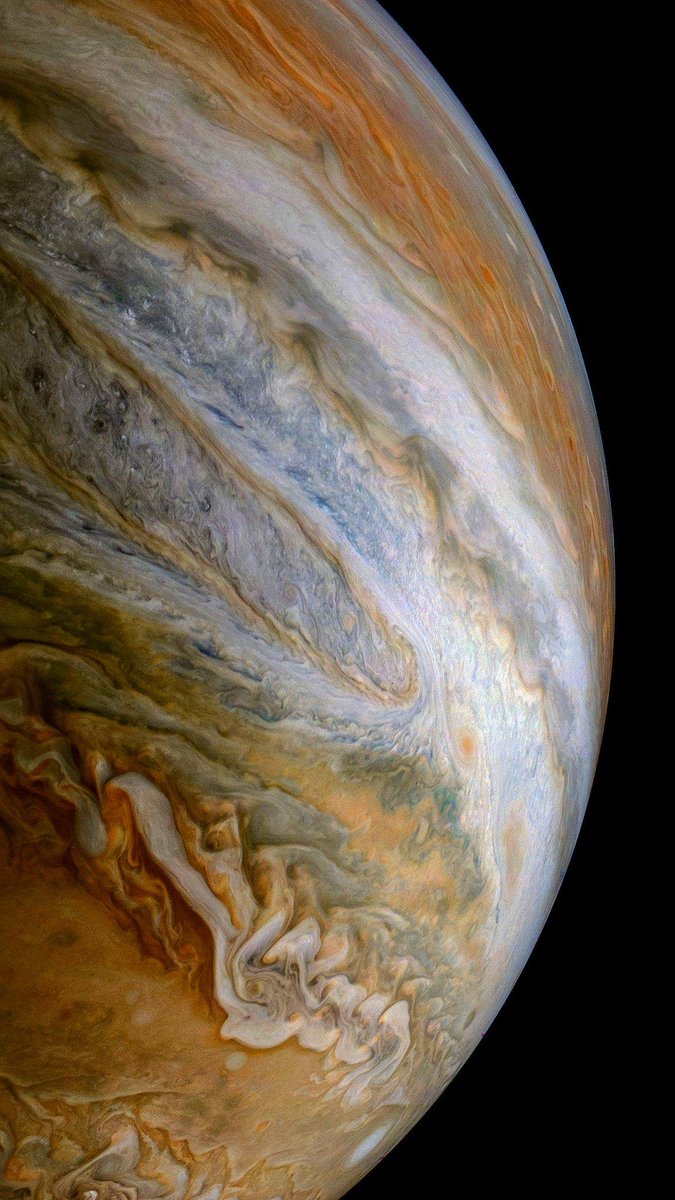 Stunning image of Jupiter taken by Nasa's Juno Spacecraft.