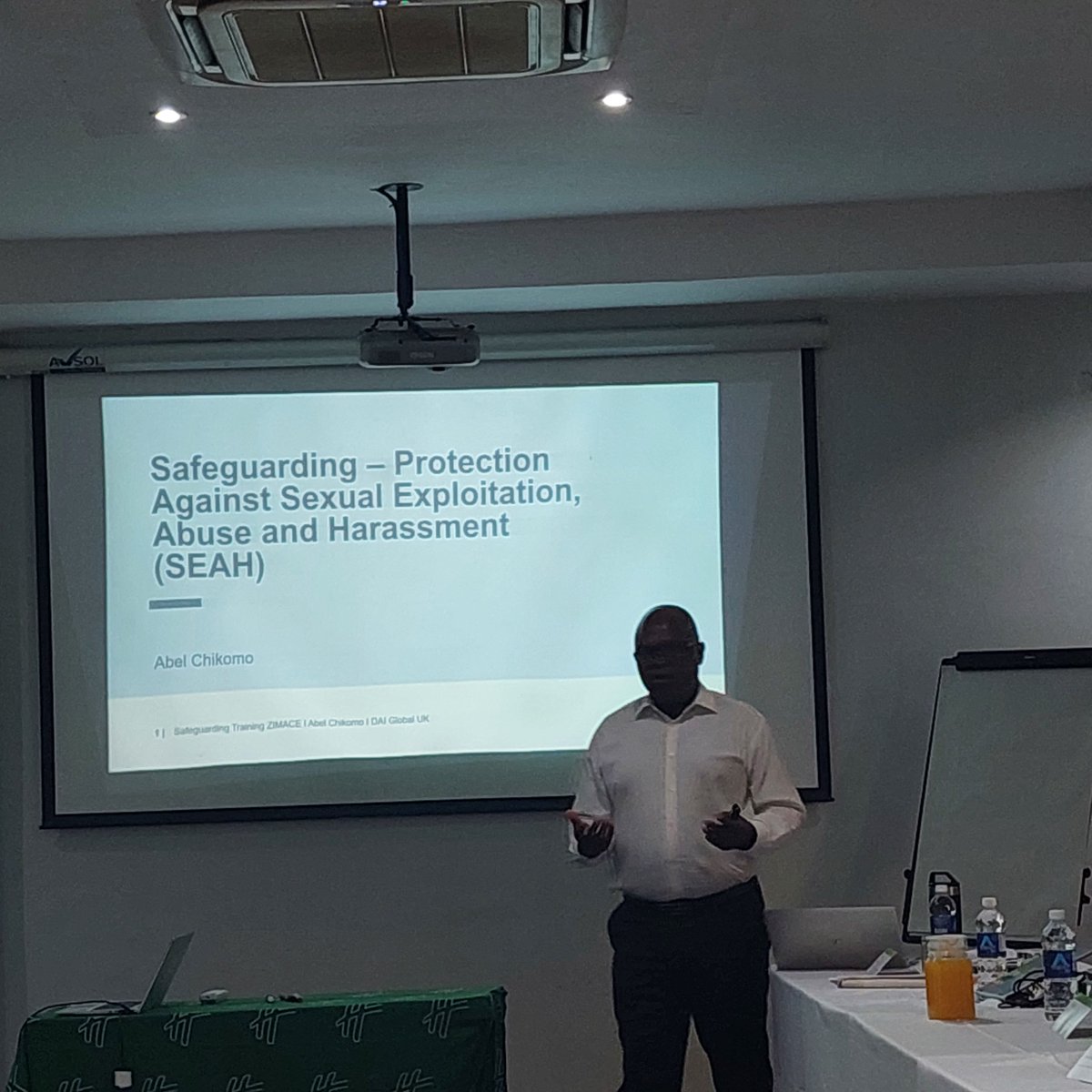 <a href="/CMweembe/">Christopher Mweembe</a> DAI with FCDO and the British Embassy conducting a workshop on safeguarding, risk management, fraud and grants compliance management in Bulawayo for its ZIMACE partners. <a href="/AbelChikomo/">Abel Chikomo</a>; <a href="/FCDOGovUK/">Foreign, Commonwealth & Development Office</a>, <a href="/pete/">pete</a>