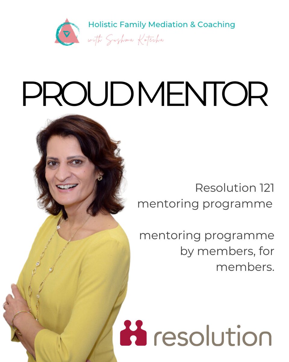 sushma_hfm's tweet image. Proud to Mentor in the Resolution 121 Programme

This mentorship programme is a wonderful opportunity for members to gain insights and guidance from experienced professionals like myself.

🔗 resolution.org.uk/looking-for-he…

#ResolutionMentorship #SupportAndGuidance