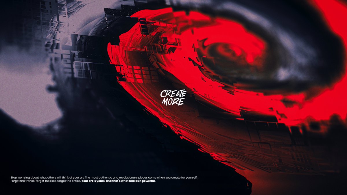 Create More. 

4K Wallpapers: drive.google.com/drive/folders/…