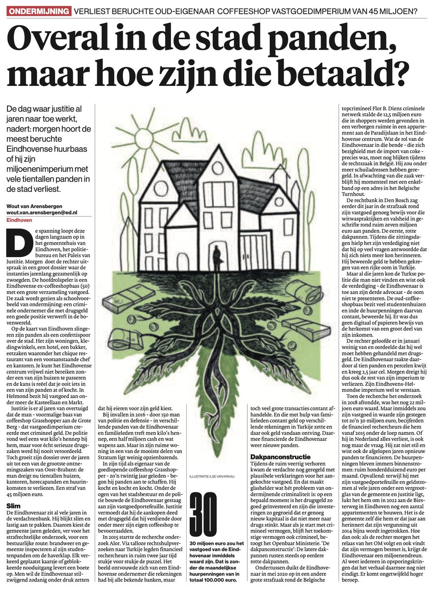 FrankSmilda's tweet image. Achtergrondartikel: Hoe wordt drugsgeld witgewassen via vastgoed? &apos;Overal in de stad panden, maar hoe zijn die betaald?&apos; Lees meer over ondermijning en verborgen geldstromen in Eindhoven. 
#ondermijning #witwassen #vastgoed
ed.nl/eindhoven/van-…