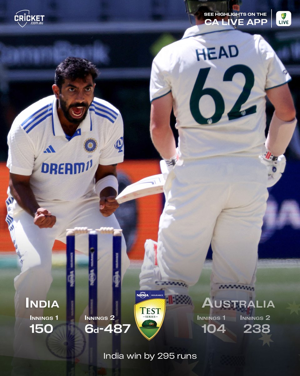 India take a 1-0 lead in the Border-Gavaskar Trophy after a huge win in Perth! #AUSvIND
