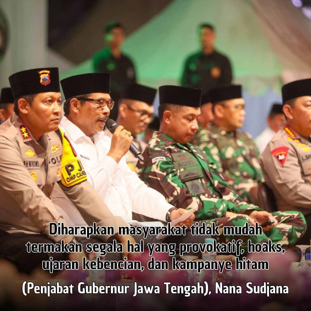 ntt_virall's tweet photo. PJ Gubernur JaTeng, Nana Sudjana mengatakan, penyelenggaraan pilkada sudah memasuki tahapan kampanye. Diharapkan masyarakat tidak mudah termakan segala hal provokatif, hoaks, ujaran kebencian, dan kampanye hitam.
#Pilkada2024 #KPU #Bawaslu #PilkadaSerentak #PemiluSesuaiTahapan https://t.co/iQo721ECJ5