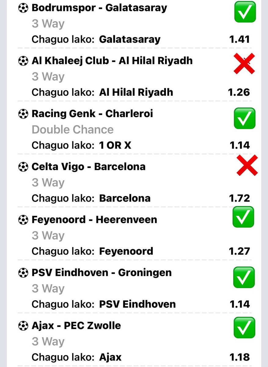visualcodeonx's tweet image. 🚨🚨RESULTS: let us say last week games were so tasty but at the same time crazy .
📌Risk management is important