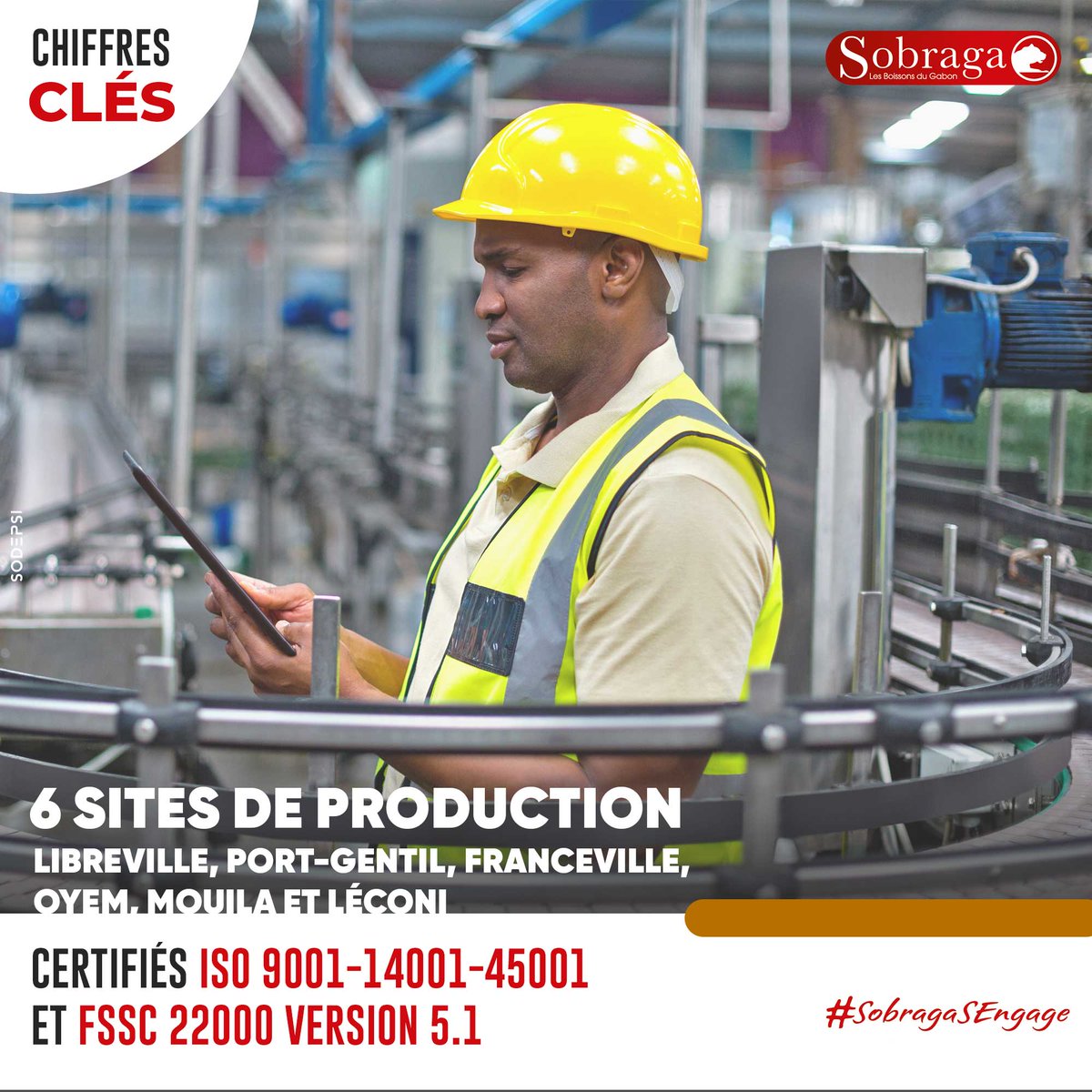 𝗦𝗼𝗯𝗿𝗮𝗴𝗮 : 𝗨𝗻 𝗴𝗮𝗴𝗲 𝗱𝗲 𝗾𝘂𝗮𝗹𝗶𝘁é 𝗲𝘁 𝗱’𝗲𝘅𝗰𝗲𝗹𝗹𝗲𝗻𝗰𝗲 !🍻🏅

Nous sommes fiers de vous offrir des produits issus de processus rigoureusement contrôlés.

Toutes nos usines sont certifiées aux plus hauts standards internationaux, garantissant la sécurité,