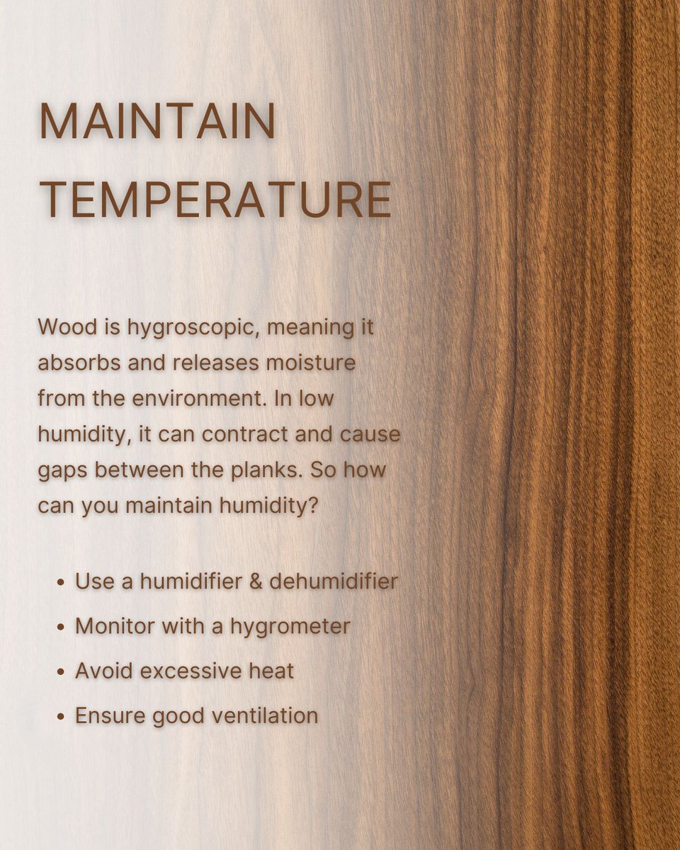 VictorMachines's tweet photo. Maintaining wood flooring in the winter is crucial to protect it from moisture and humidity damage. Proper care ensures your floors remain beautiful and durable throughout the season. 

Check out some key points to consider when caring for your wood floor https://t.co/Zu6GeBvI4J https://t.co/0kgznm6Bwb