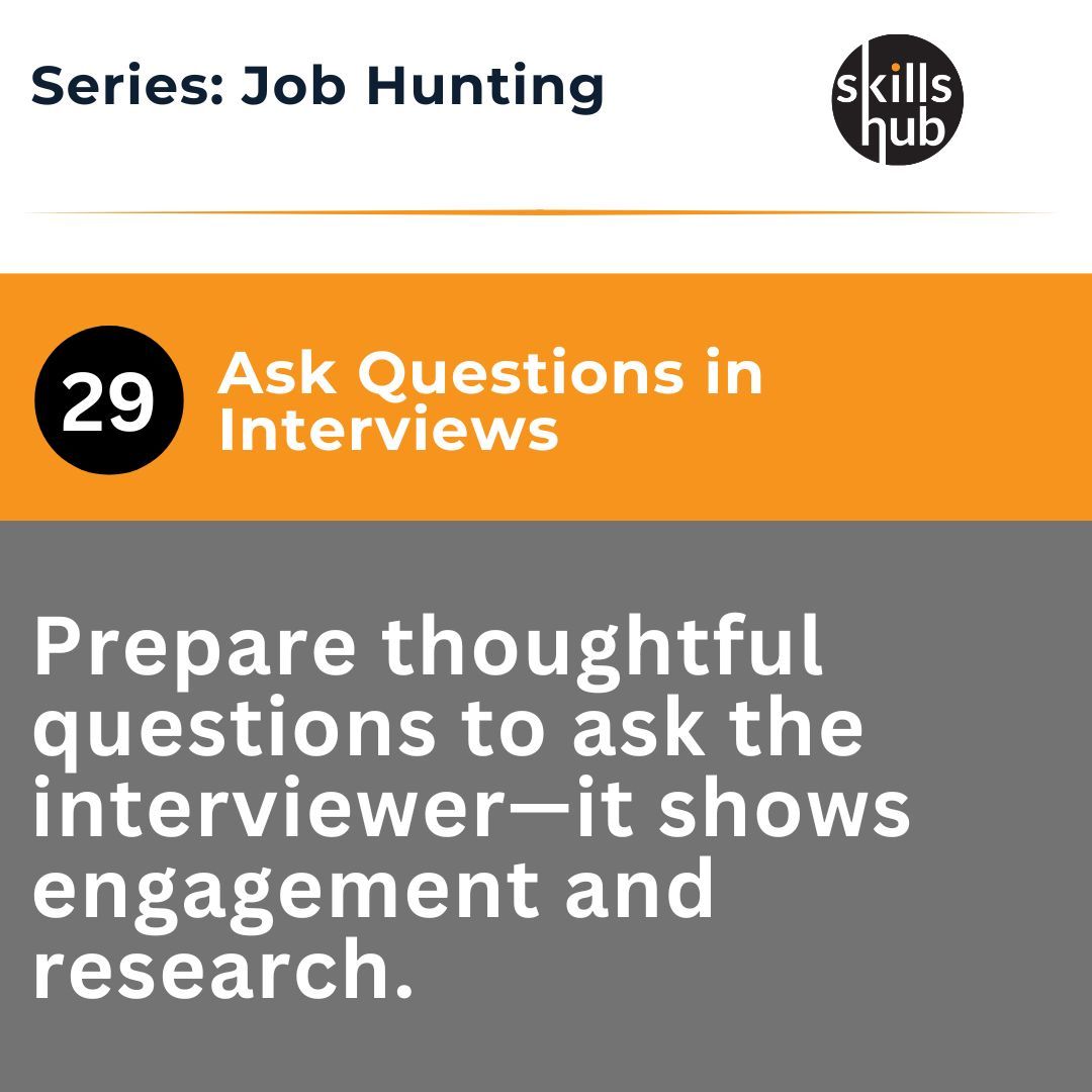 skillshubapp's tweet photo. Good questions leave lasting impressions! 💡

Today's Action: Write down 3 questions to ask at your next interview. #InterviewSuccess #CareerGrowth #JobSearch https://t.co/Au24RfRUQU
